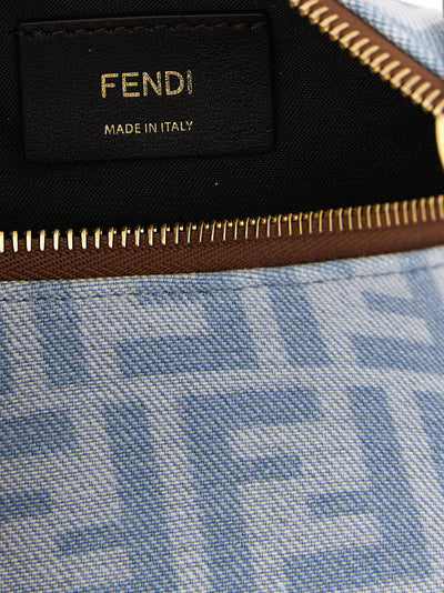 Fendi Blue Cotton Handbag