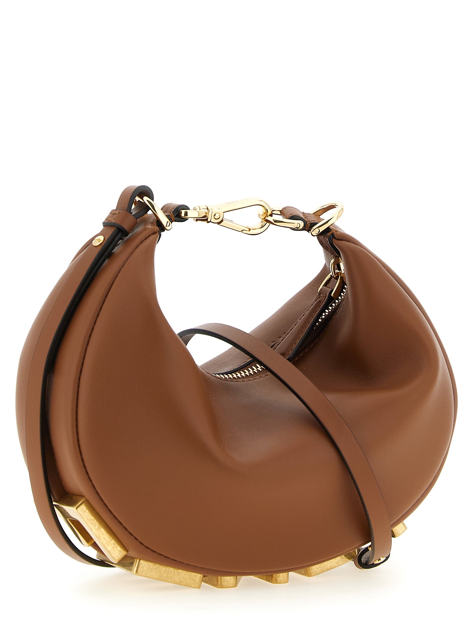 Fendi Brown Calfskin Handbag