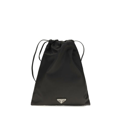 Prada Black Polyamide Clutch Bag