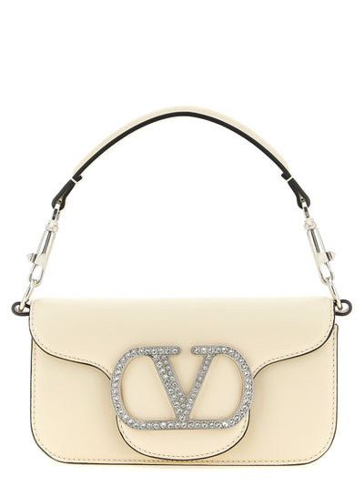 Valentino Garavani White Calfskin Shoulder Bag