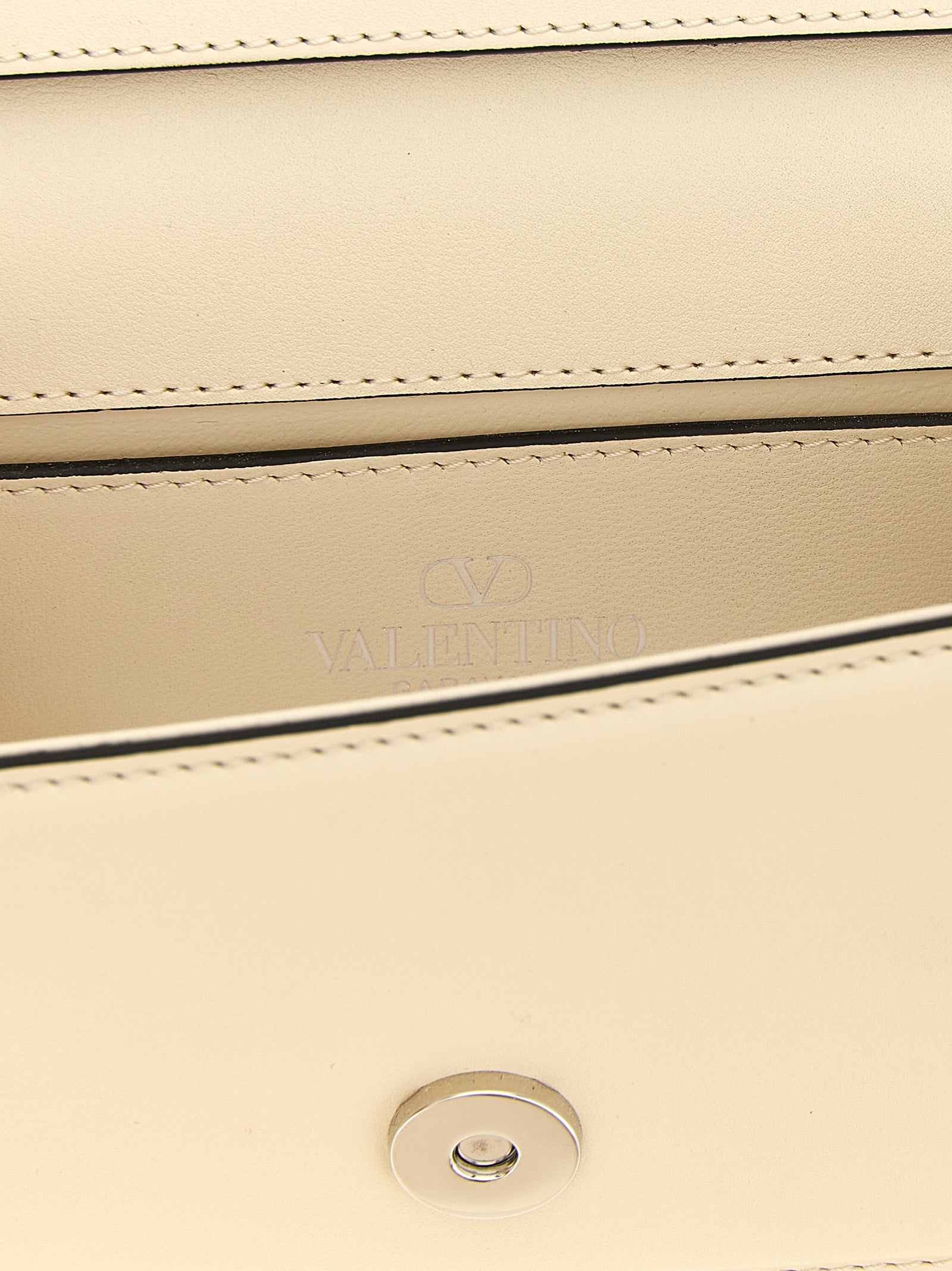 Valentino Garavani White Calfskin Shoulder Bag