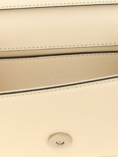 Valentino Garavani White Calfskin Shoulder Bag