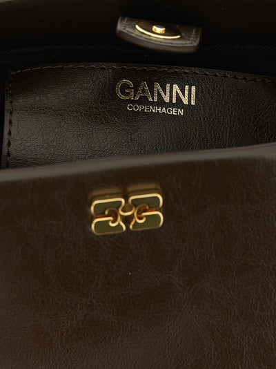 Ganni Brown Polyethylene Handbag