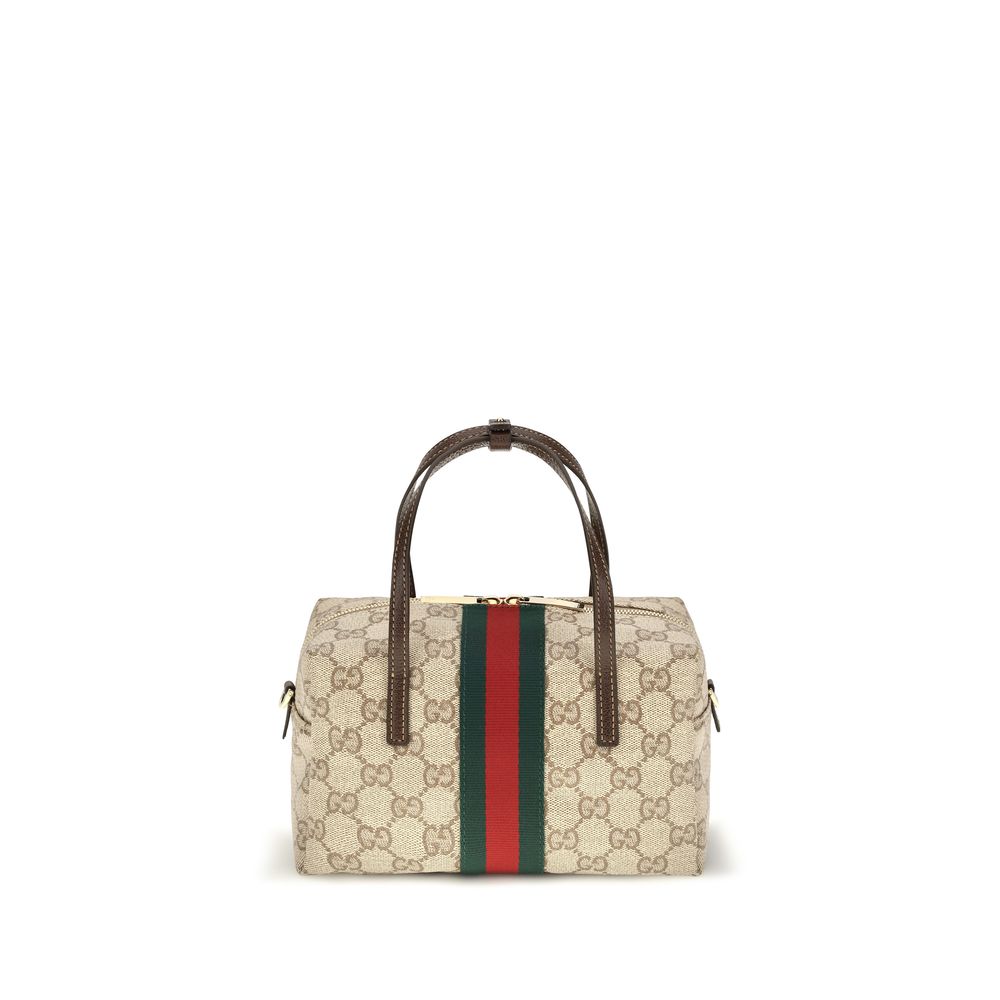 Gucci Mini Boston Beige GG Web Bag
