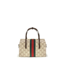 Gucci Mini Boston Beige GG Web Bag