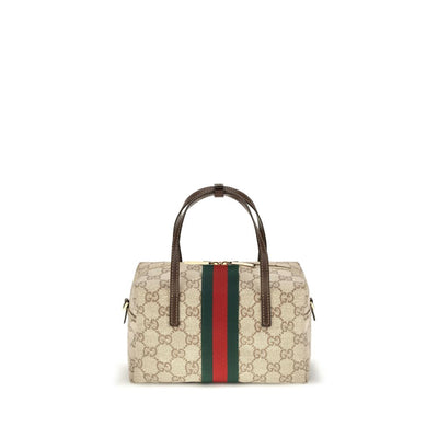 Gucci Mini Boston Beige GG Web Bag