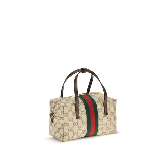 Gucci Mini Boston Beige GG Web Bag
