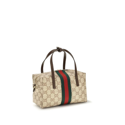 Gucci Mini Boston Beige GG Web Bag