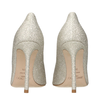 Jimmy Choo Gold Plastic High Heel Pumps