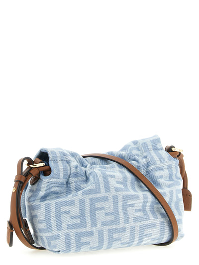 Fendi Blue Cotton Handbag