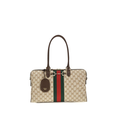 Gucci Beige Fabric Handbag