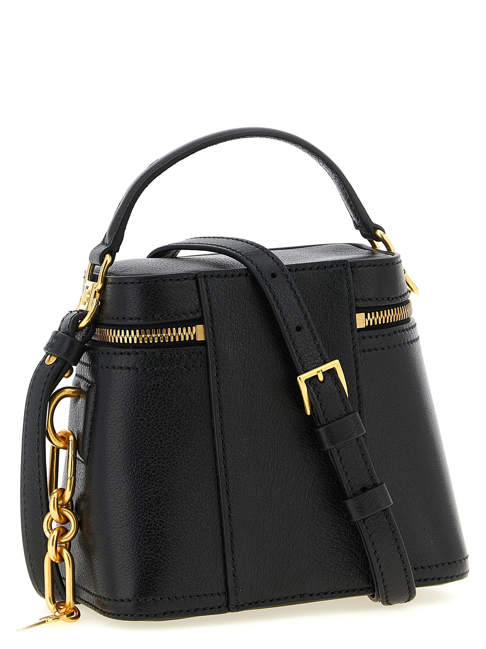 Balmain Black Calfskin Handbag