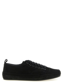 Tom Ford Black Leather Low Top Sneakers
