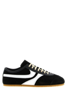 Dries Van Noten Bicolor Calfskin Athletic Sneakers