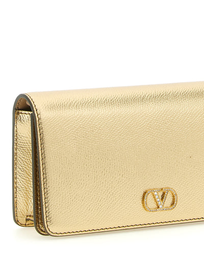 Valentino Garavani Gold Calfskin Crossbody Bag