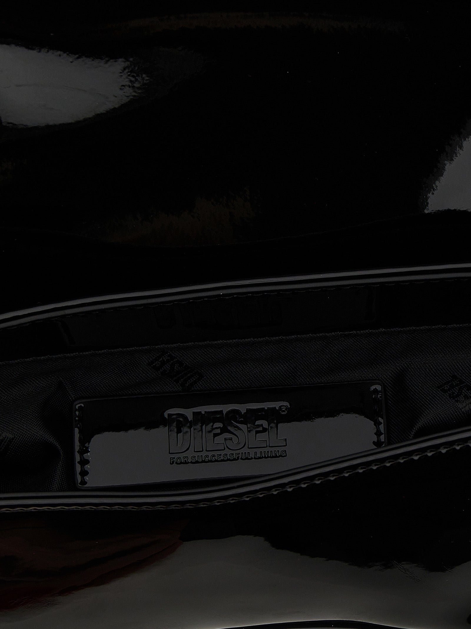 Diesel Black Polyethylene Shoulder Bag