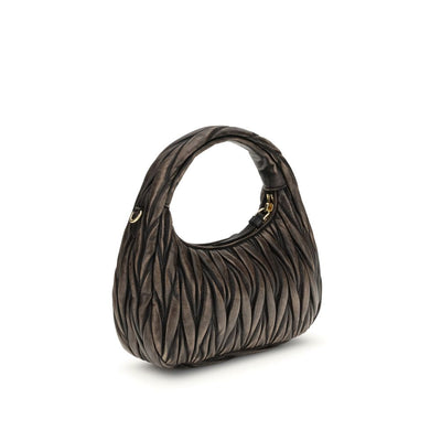 Miu Miu Brown Lamb Ovis Aries Aries Shoulder Bag