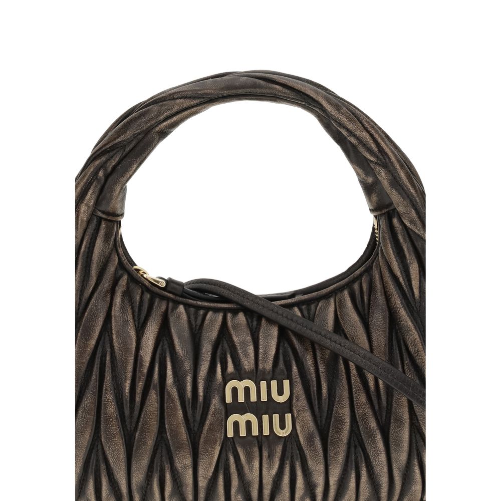 Miu Miu Brown Lamb Ovis Aries Aries Shoulder Bag