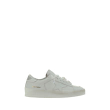 Golden Goose White Goatskin Low Top Sneakers