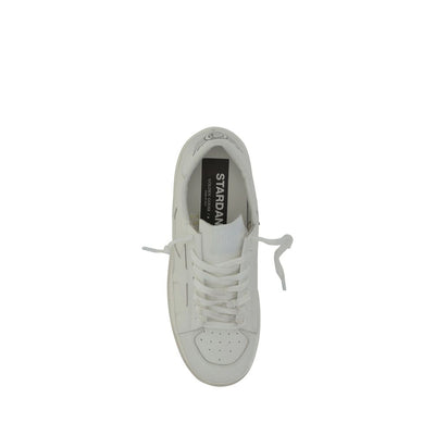 Golden Goose White Goatskin Low Top Sneakers