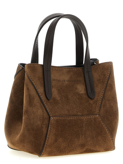 Brunello Cucinelli Brown Calfskin Handbag