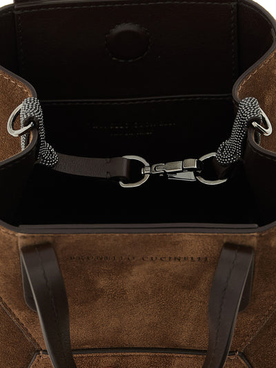 Brunello Cucinelli Brown Calfskin Handbag