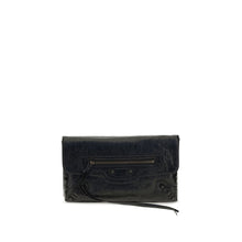 Balenciaga Black Lamb Ovis Aries Aries Clutch Bag