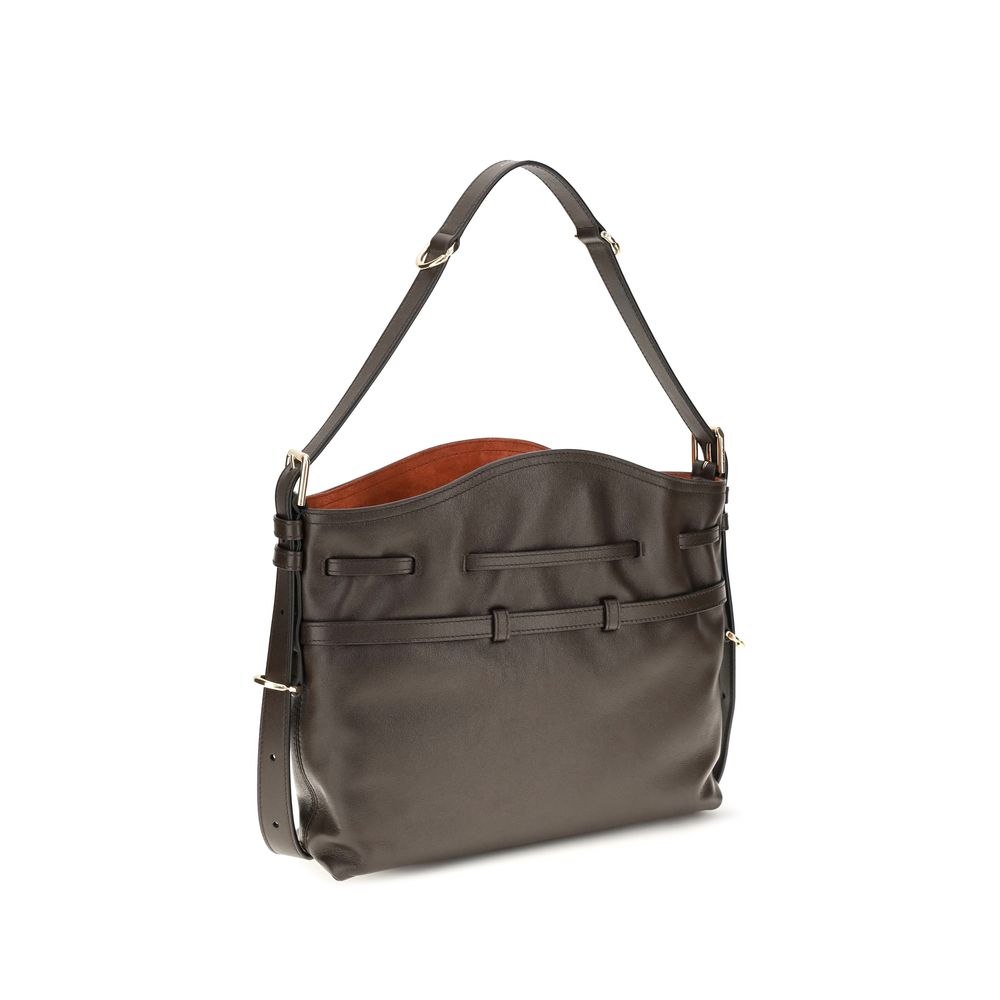 Givenchy Brown Calf Leather Bos Taurus Backet Bag