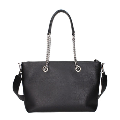 Jimmy Choo Black Leather Shoulder Bag
