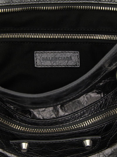 Balenciaga Silver Lamb Leather Handbag