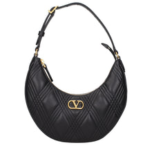 Valentino Garavani Black Leather Shoulder Bag
