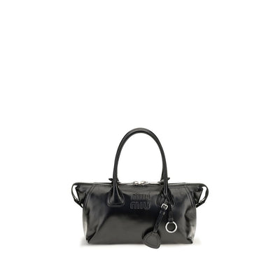 Miu Miu Black Calf Leather Bos Taurus Handbag