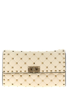 Valentino Garavani White Lamb Leather Shoulder Bag