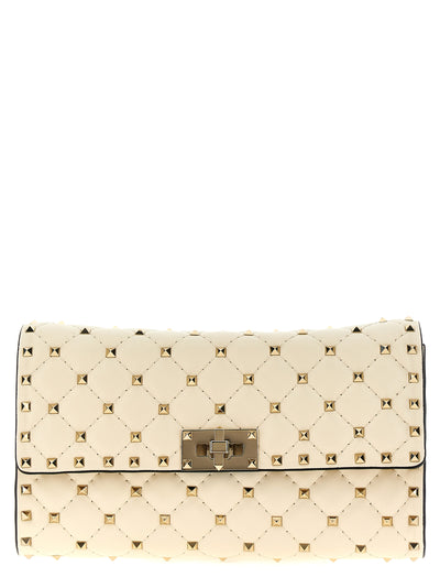 Valentino Garavani White Lamb Leather Shoulder Bag