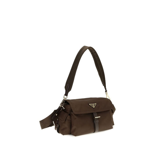 Prada Brown Recycled Polyamide Shoulder Bag