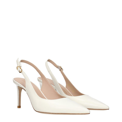 Stuart Weitzman Beige Leather High Heel Pumps