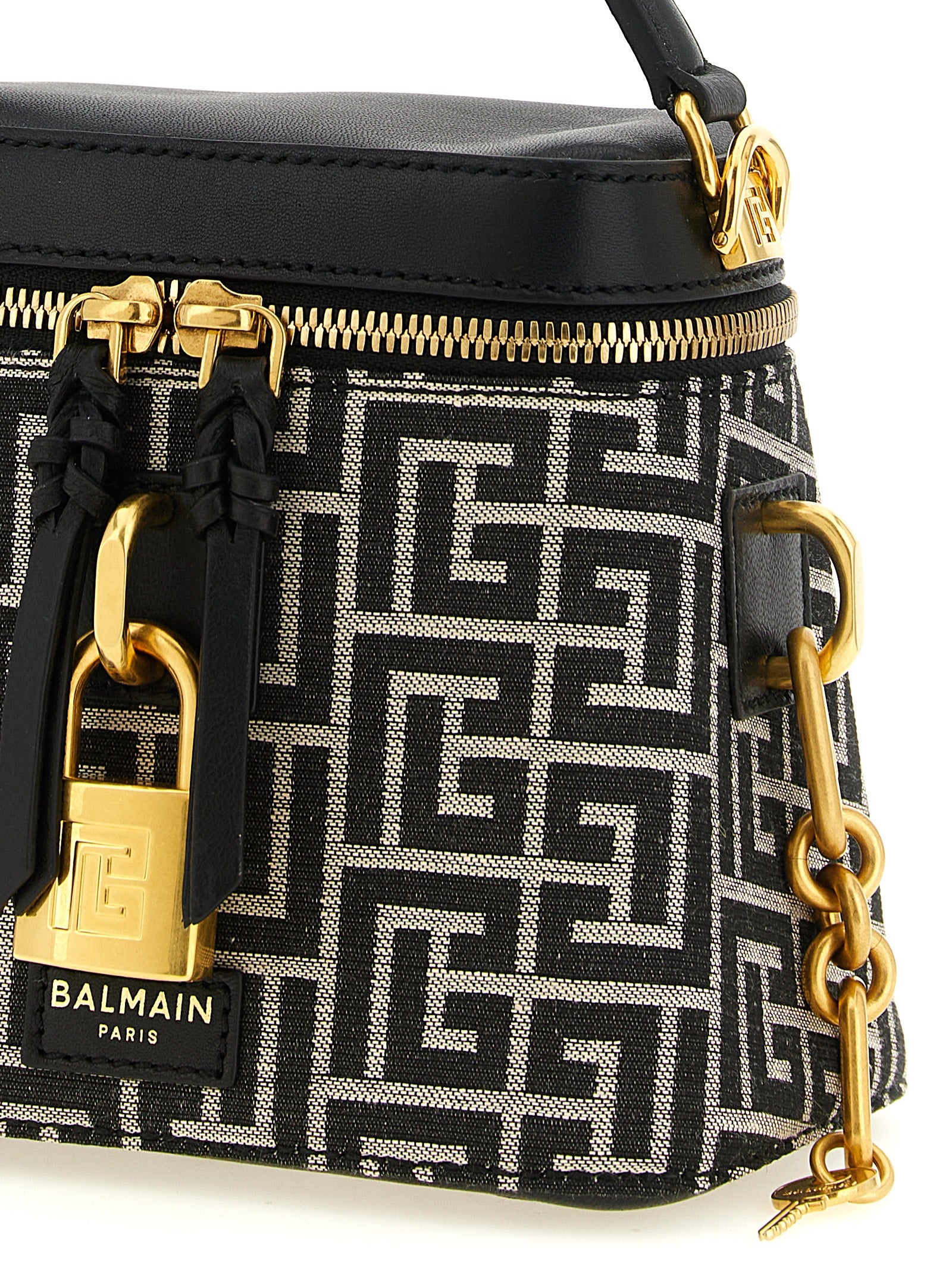 Balmain Bicolor Polyester Handbag