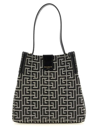Balmain Bicolor Cotton Shoulder Bag