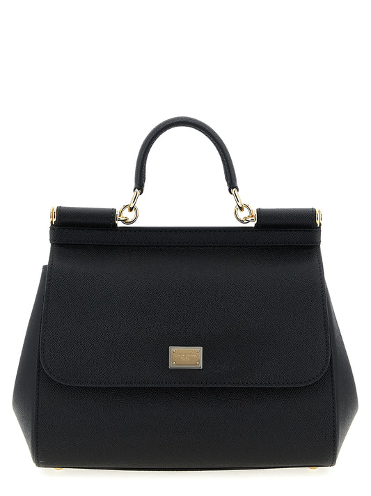 Dolce & Gabbana Black Calfskin Handbag