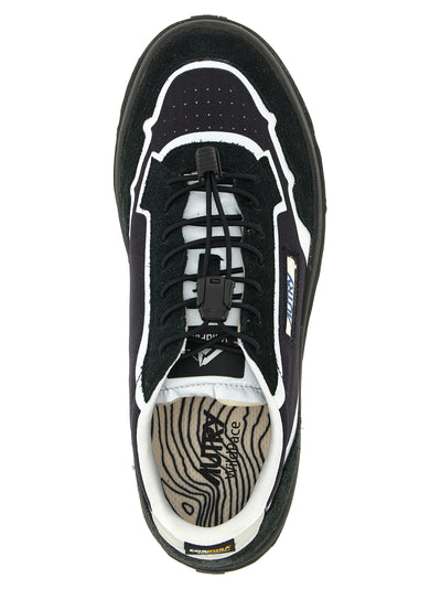 Autry Black Nylon Athletic Sneakers
