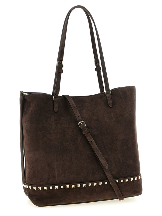 Valentino Garavani Brown Calfskin Shoulder Bag