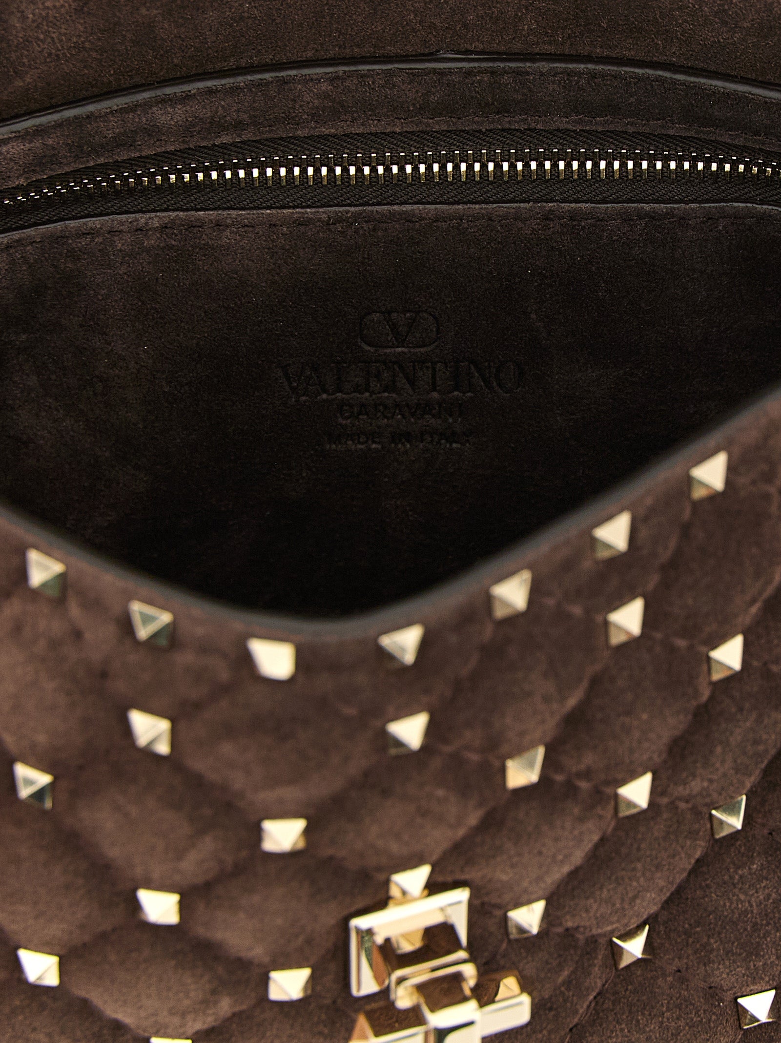 Valentino Garavani Brown Calfskin Crossbody Bag