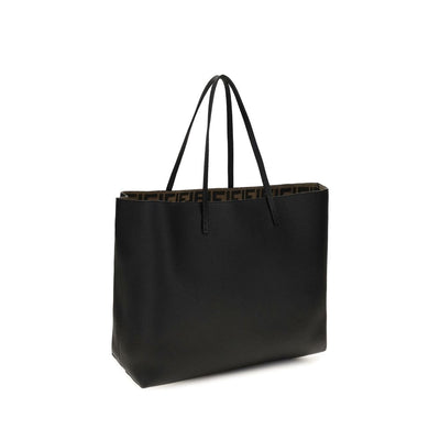 Fendi Black Calf Leather Bos Taurus Shoulder Bag