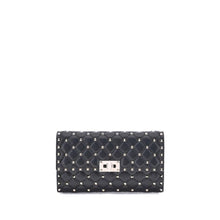 Valentino Garavani Black Calf Leather Bos Taurus Shoulder Bag