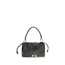 Fendi Black Calf Leather Bos Taurus Shoulder Bag