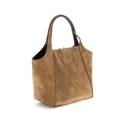 Brunello Cucinelli Beige Calf Leather Bos Taurus Backet Bag