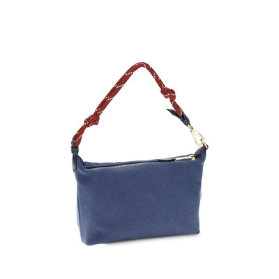 Miu Miu Blue Cotton Shoulder Bag