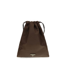 Prada Brown Polyamide Clutch Bag