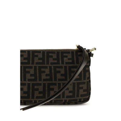 Fendi Brown Polyester Shoulder Bag