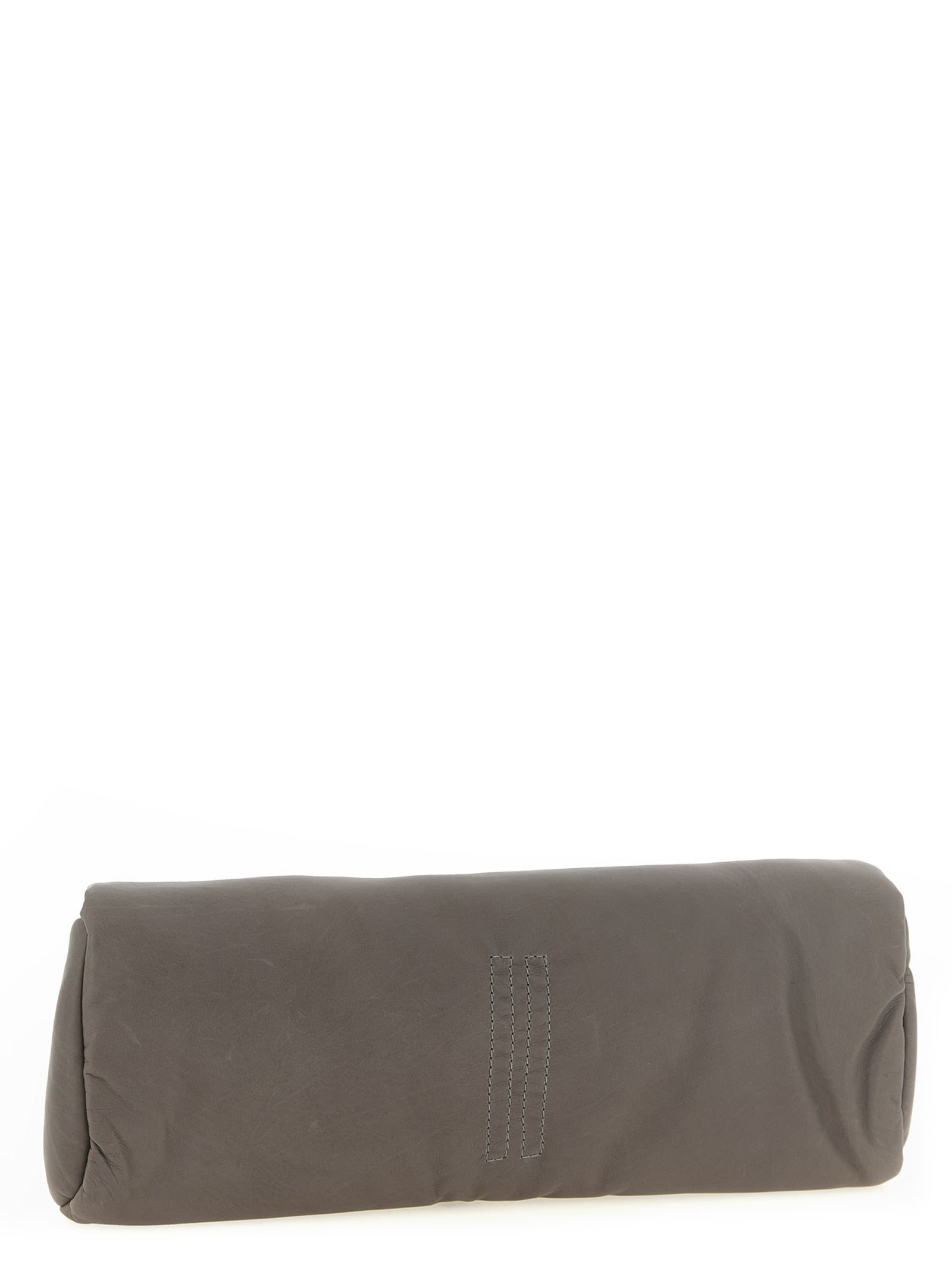 Rick Owens Gray Calfskin Clutch Bag